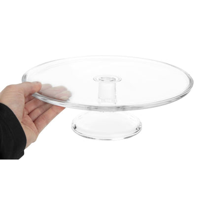 CS013 Olympia glazen taartplateau 30,5(Ø)cm