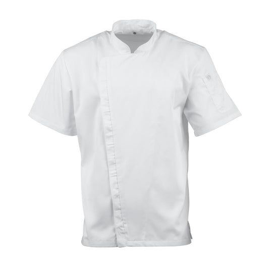 BB669-XXL Chef Works Cannes Koksbuis Met Korte Mouwen, Maat Xxl