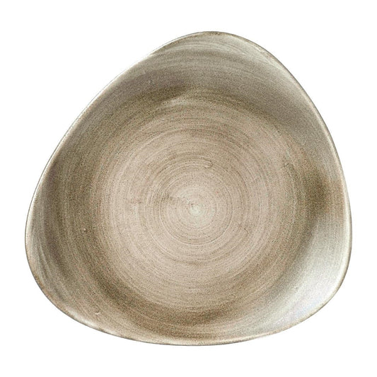 FD863 Churchill Stonecast Patina Antique Taupe Lotus Bord 25.4cm (12 stuks)