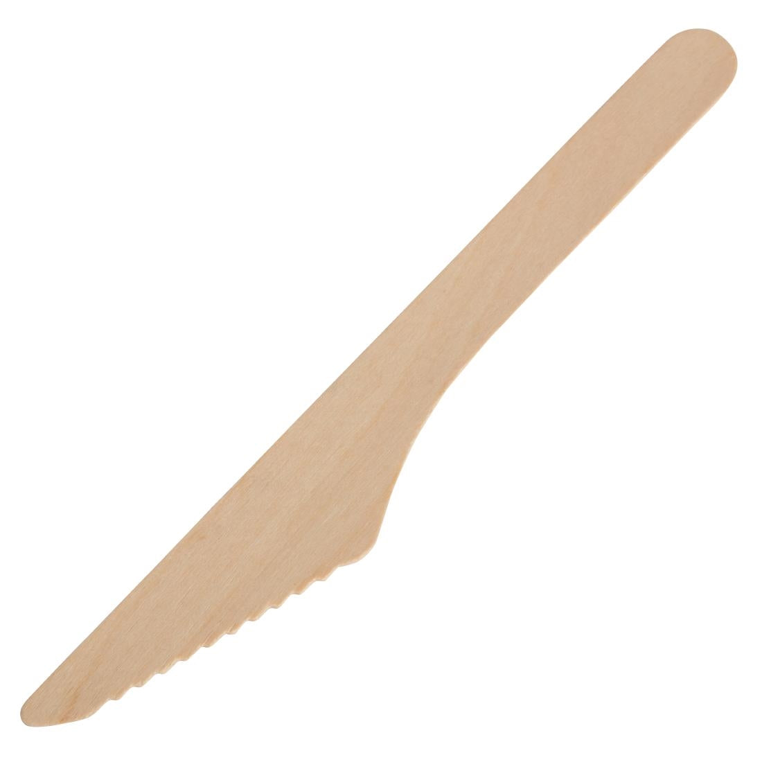 CD902 Fiesta Compostable biologisch afbreekbare houten messen 16,5cm (100 stuks)