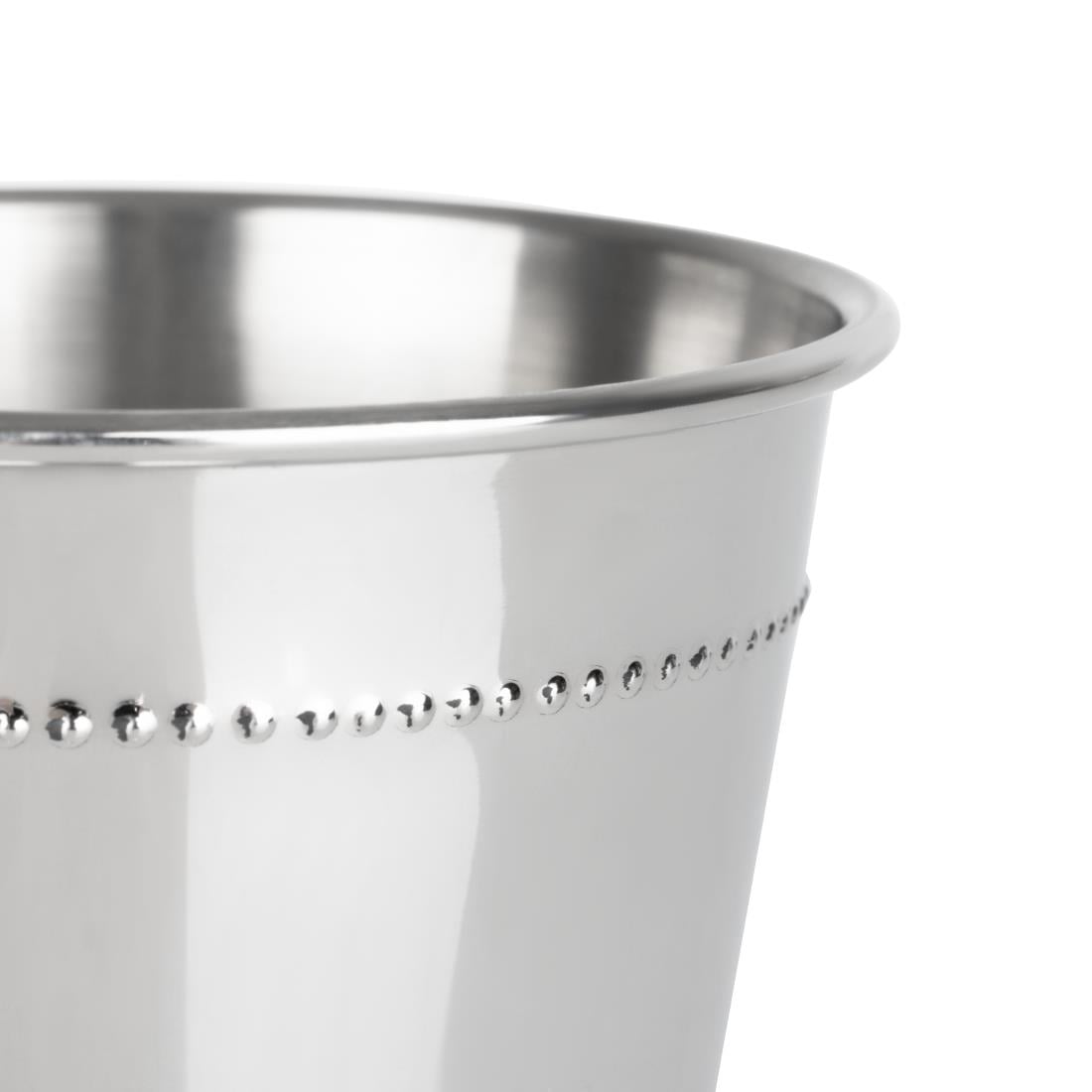 HY115 Olympia Barware Geborduurde Julep Beker Roestvrij Staal 370ml