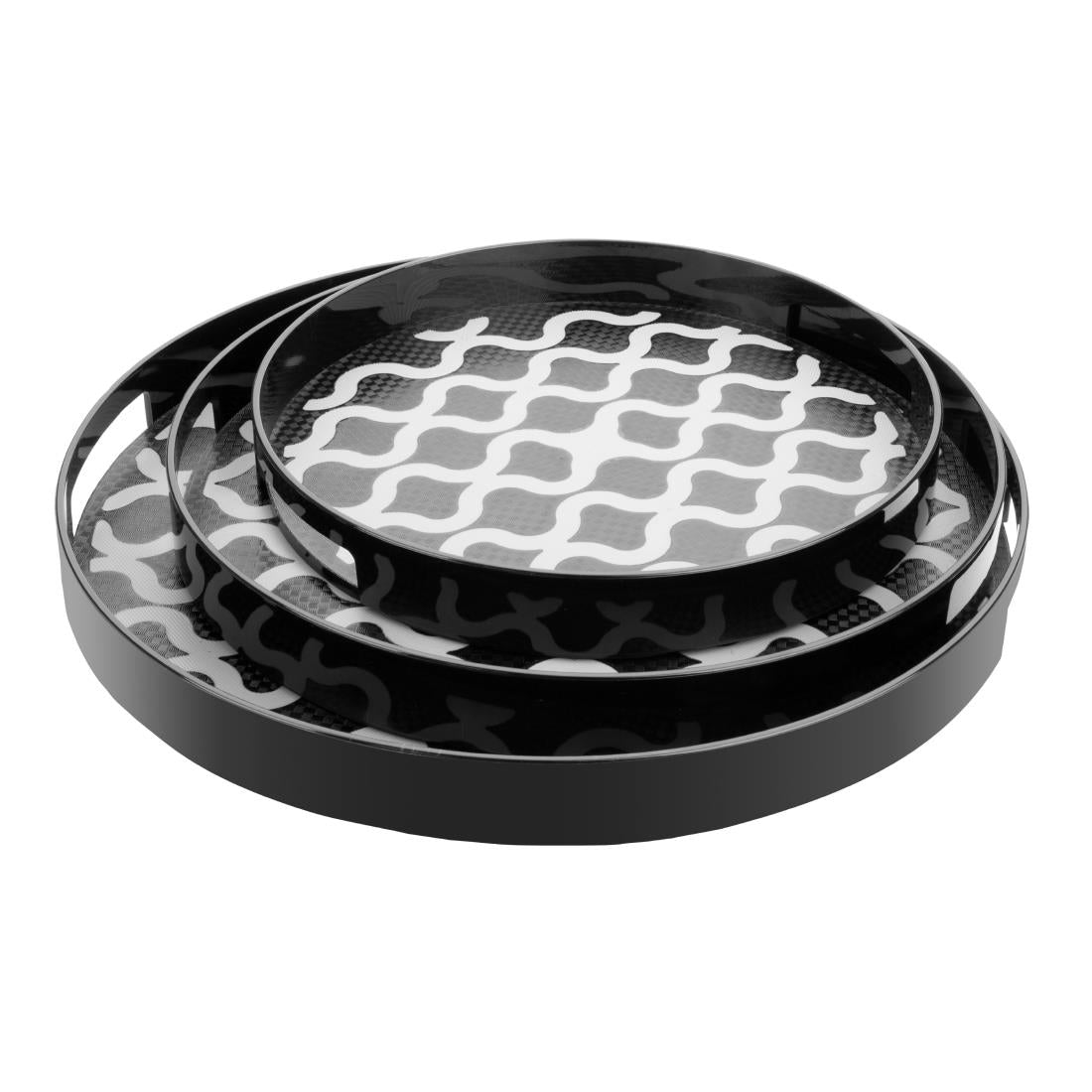 DP666 Olympia Kristallon Pc Rond Antislipblad Met Handgrepen - 405 mm 16"