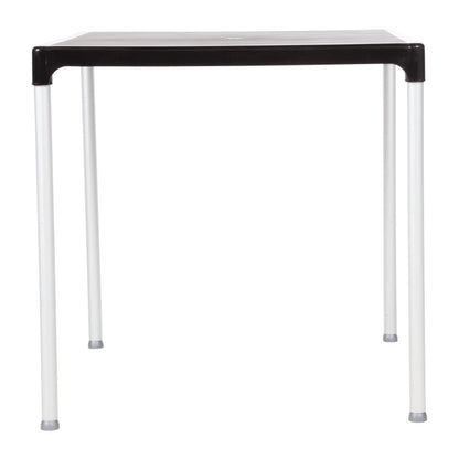 GJ970 Bolero vierkante horeca tafel met aluminium poten zwart 75cm