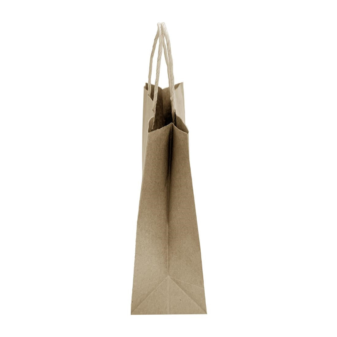 HY760 Fiesta Recycleerbare Twist Handle Bruin Papieren Tassen Klein (250 stuks)