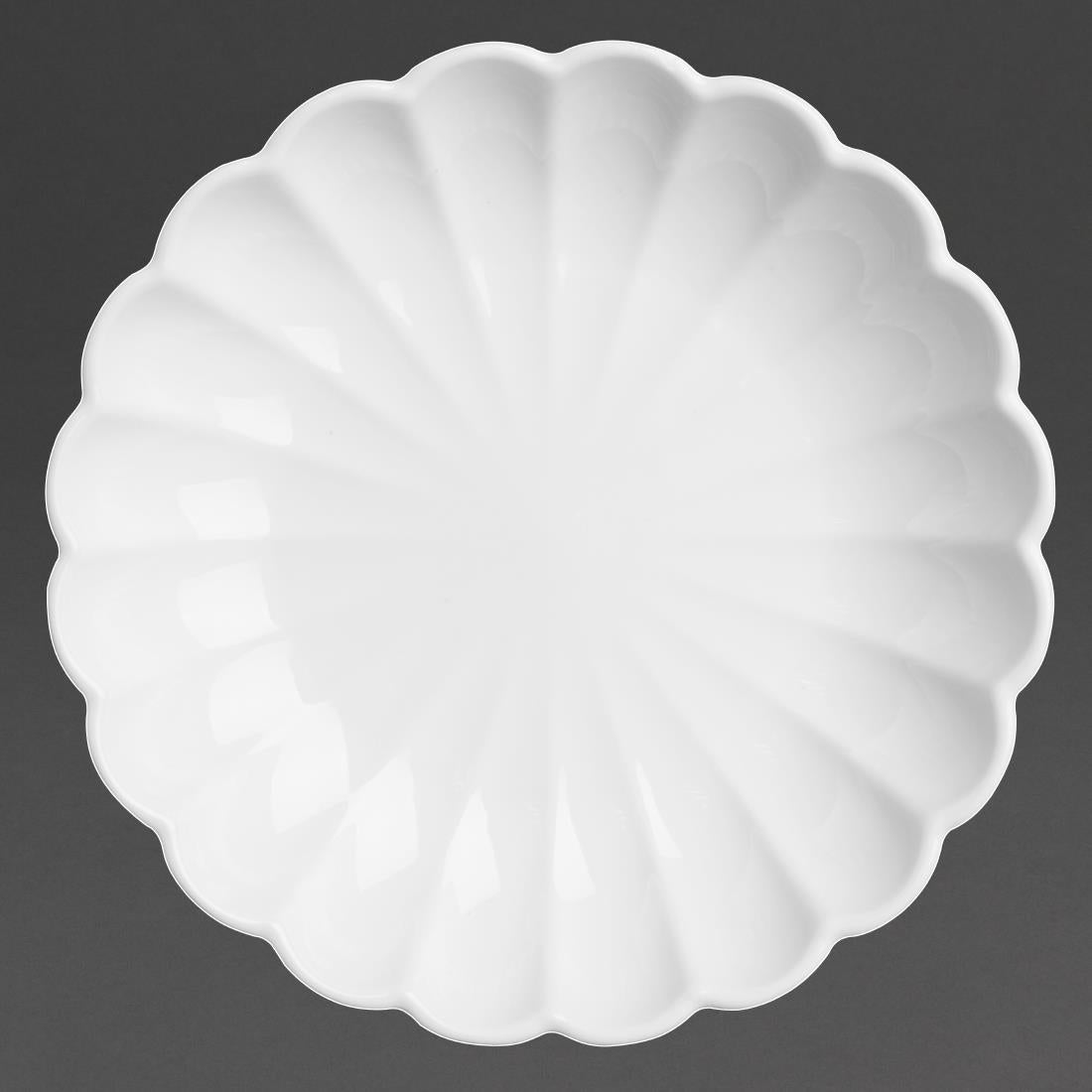 JB396 Olympia Bloom Geschulpte Kommen Wit 230mm (6 stuks)