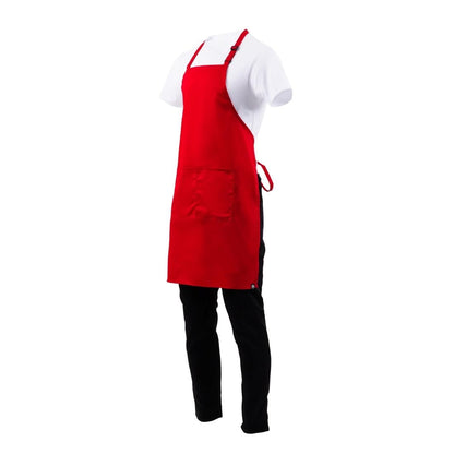 B196 Chef Works halterschort rood