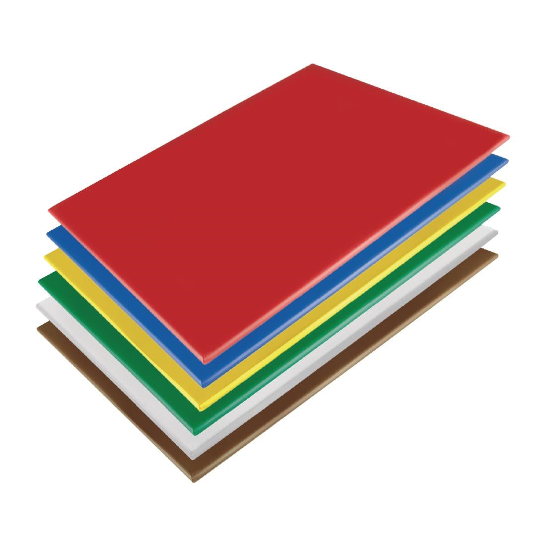 HC879 Hygiplas LDPE snijplanken set 600x450x10mm (6 stuks)