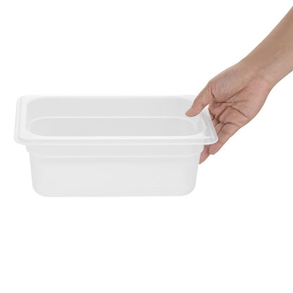 HZ342 Nisbets Essentials Polypropyleen 1/4 Gastronormbak 100mm
