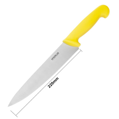 C803 Hygiplas koksmes 21,5cm geel