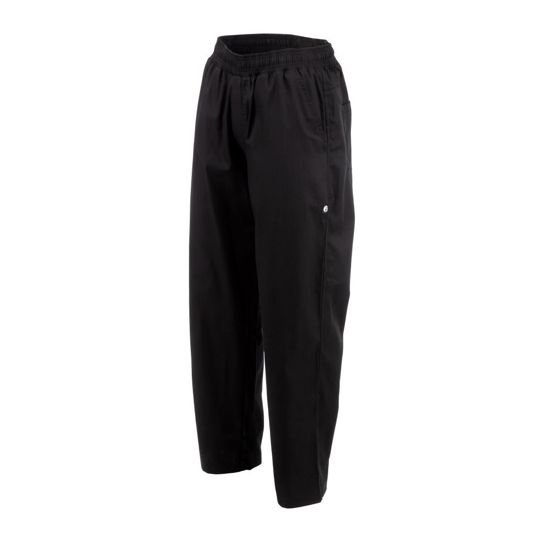 A695-M Chef Works unisex baggy koksbroek zwart M