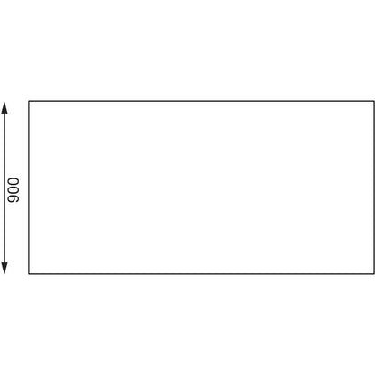 GL279 Vogue roestvrijstalen middentafel 1800mm