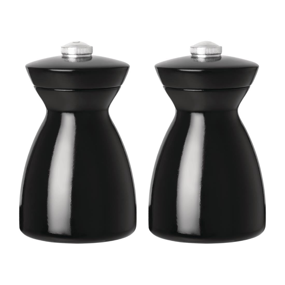 GF258 Olympia zout- en pepermolen set donker hout 11,5cm