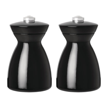 GF258 Olympia zout- en pepermolen set donker hout 11,5cm
