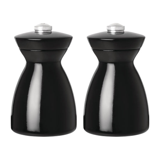 GF258 Olympia zout- en pepermolen set donker hout 11,5cm
