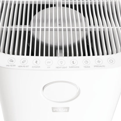 DF655 Polar luchtreiniger met HEPA-filter, UVC-lamp en ionisator - 60m2