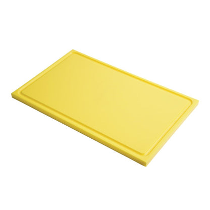 GN333 Gastro M GN1/1 HDPE snijplank met sapgeul geel