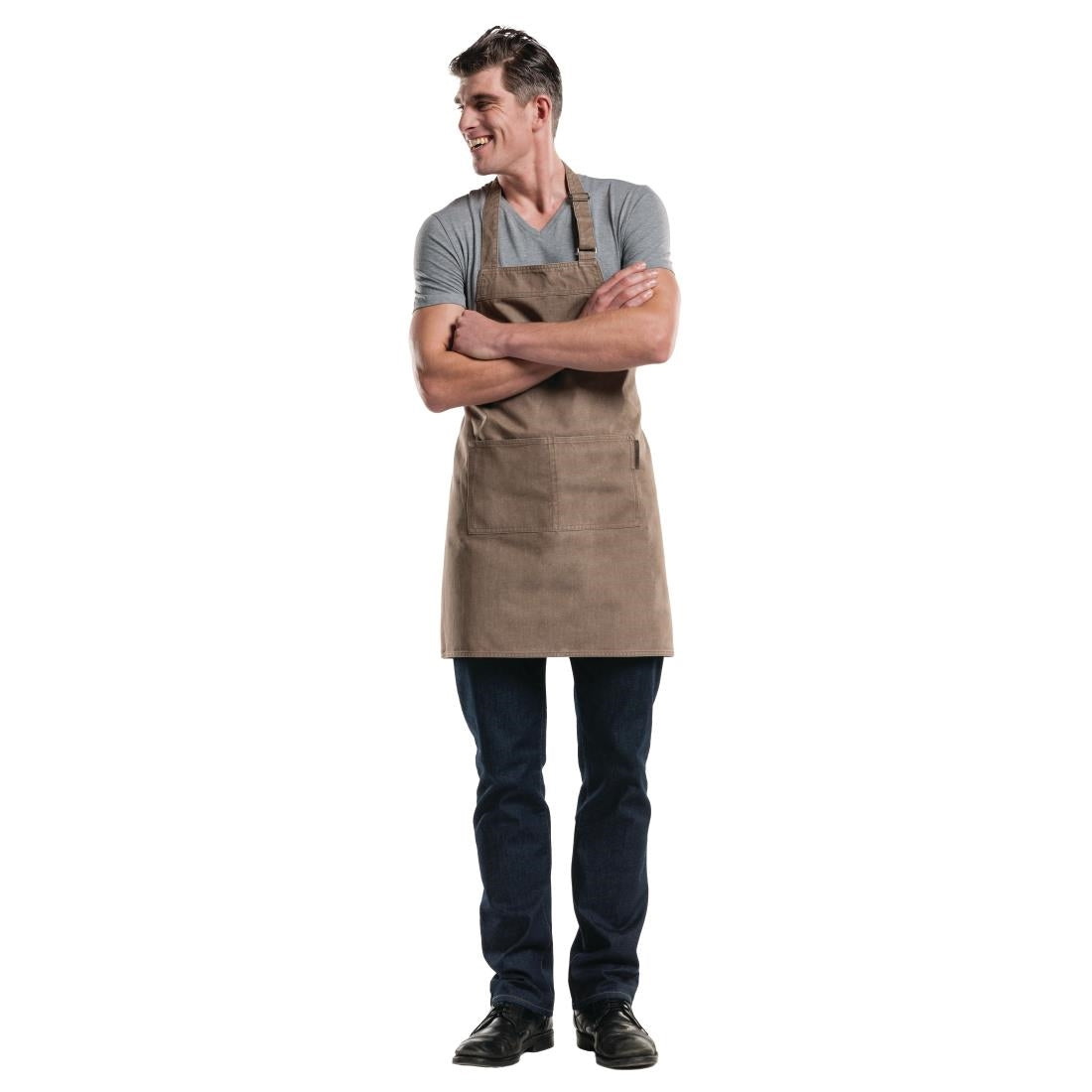 B535 Chaud Devant halterschort Mud Denim