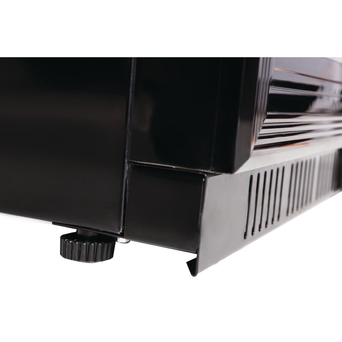 GL002 Polar G-serie 2-deurs barkoeling met klapdeuren zwart 208L