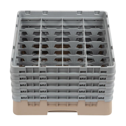 DW552 Cambro Camrack vaatwaskorf met 16 compartimenten max. glashoogte 25,7cm