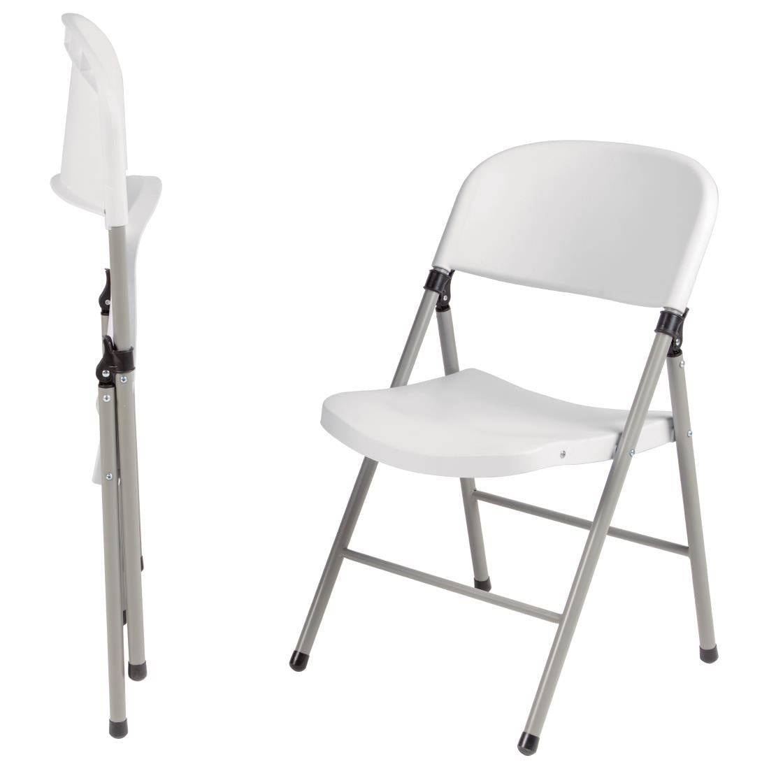 CE692 Bolero opklapbare stoelen wit (2 stuks)