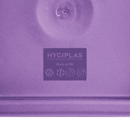 FX144 Hygiplas vierkante vershouddoos deksel, paars, medium