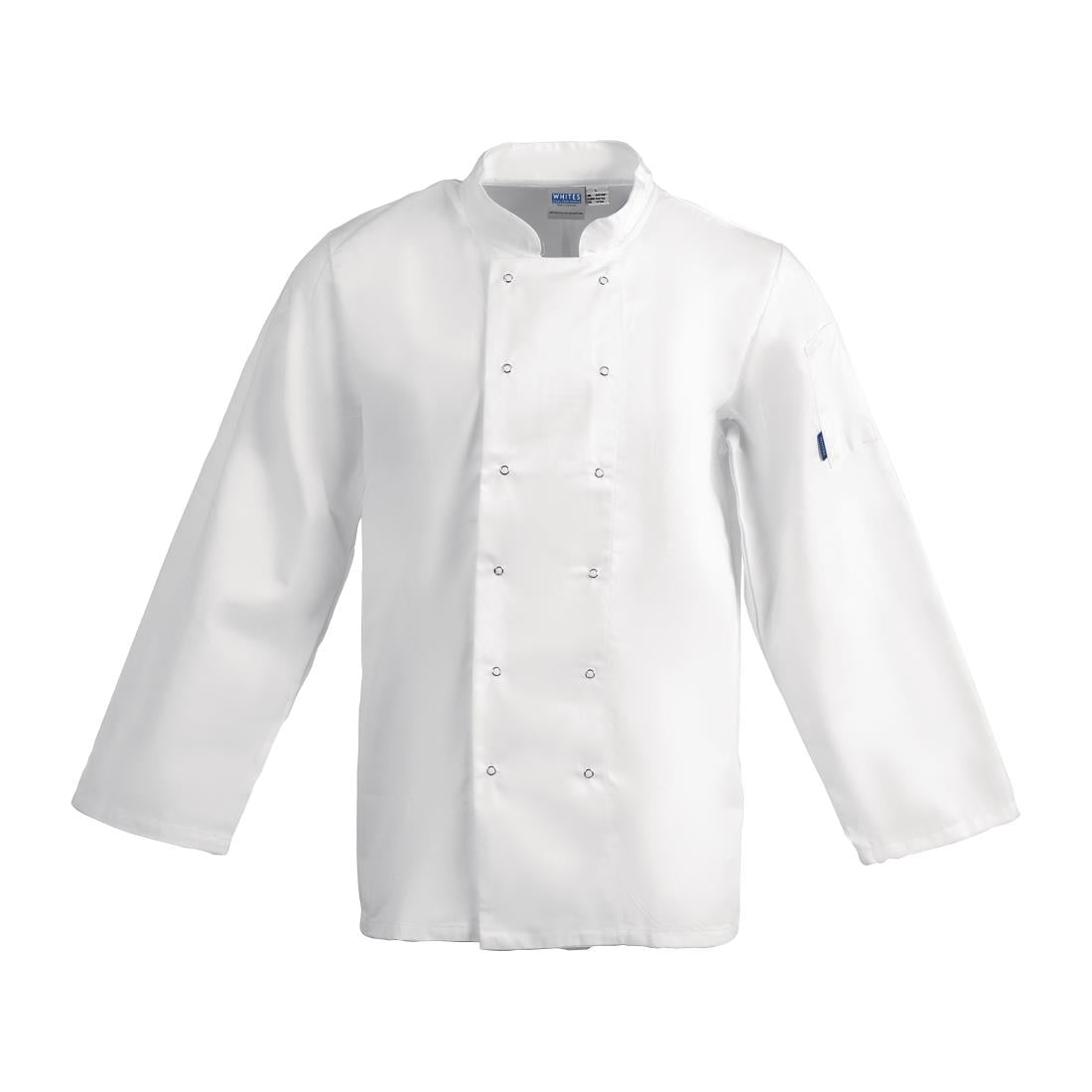 A134-L Whites Vegas koksbuis lange mouw wit L