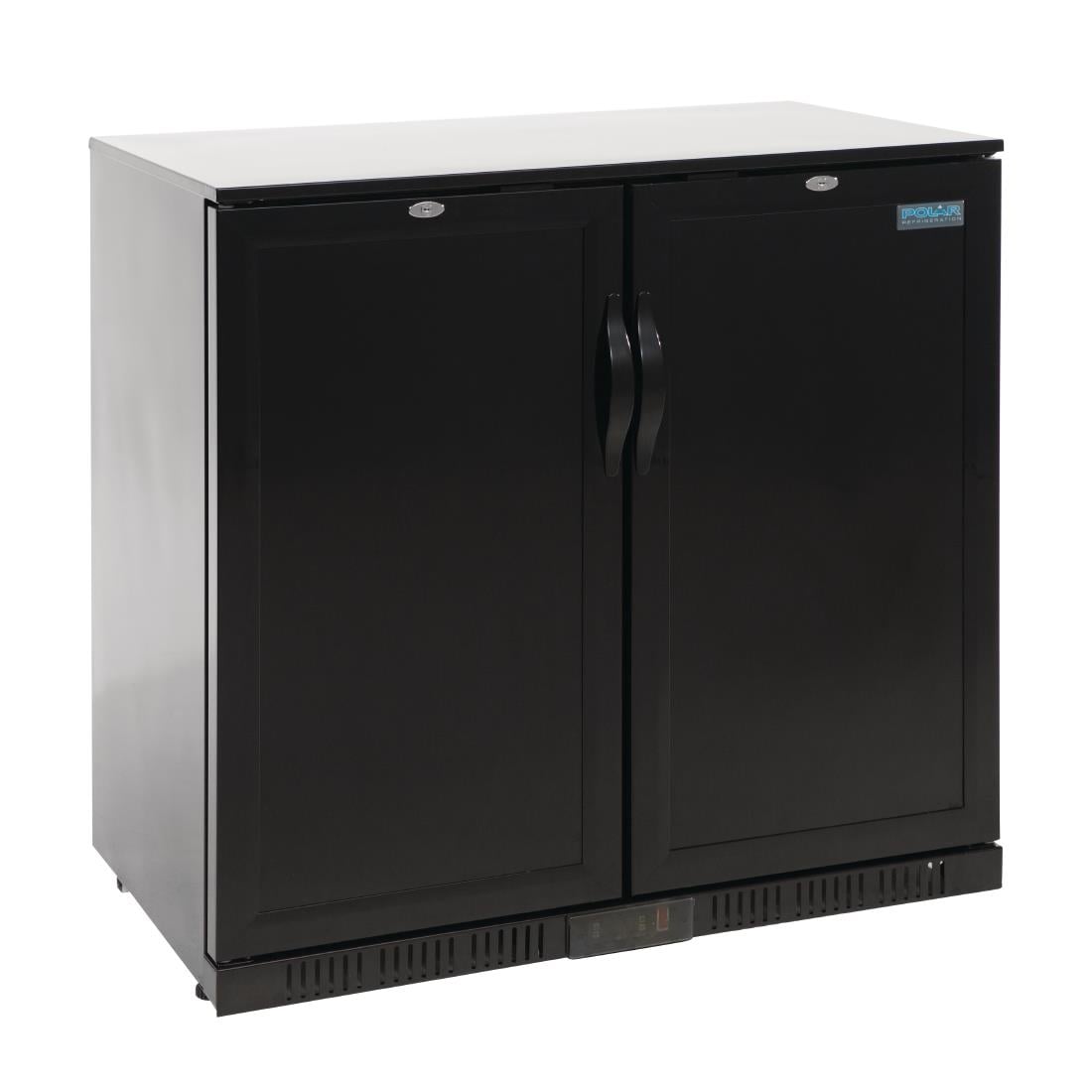GL016 Polar G-serie 2-deurs barkoeling met blinde klapdeuren zwart 208L