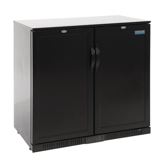 GL016 Polar G-serie 2-deurs barkoeling met blinde klapdeuren zwart 208L