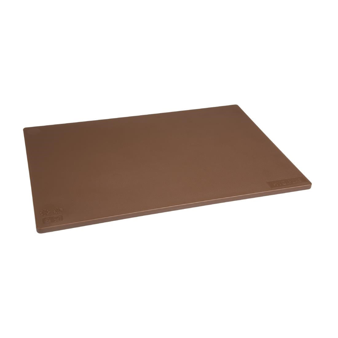 HC857 Hygiplas antibacteriële LDPE snijplank bruin 450x300x10mm