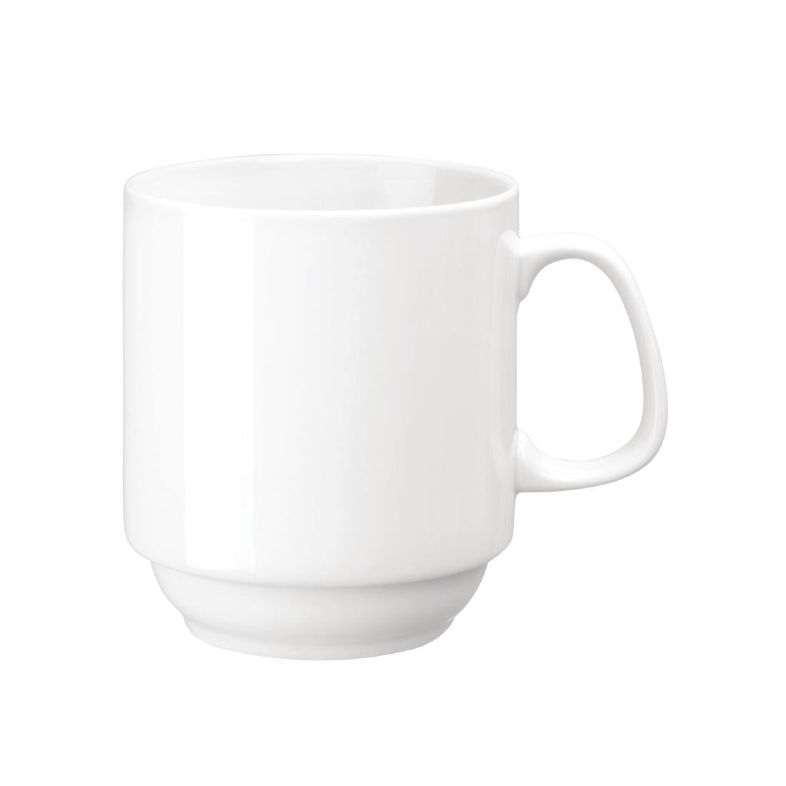 CB461 Olympia Whiteware stapelbare mok 28,4cl (12 stuks)