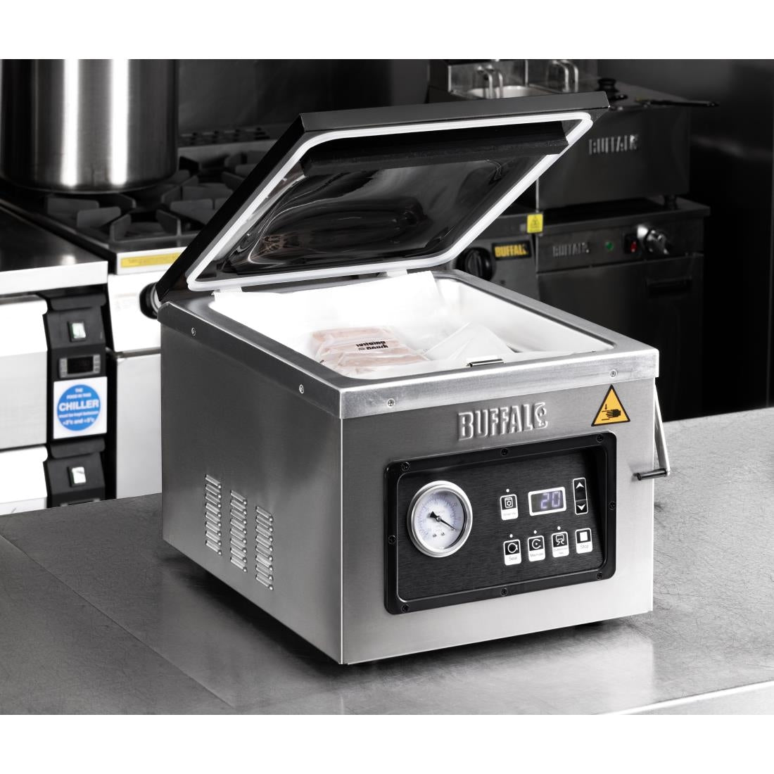 HT497 Buffalo Vacuümverpakkingsmachine met Oliepomp 9Ltr