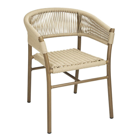 FU532 Bolero Florence Natuurlijk Touw Twist Rieten Stoelen (2 stuks)
