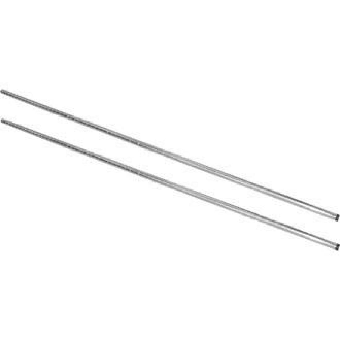 U888 Vogue chroom staanderset voor Vogue voorraadrekken 183cm (2 stuks)