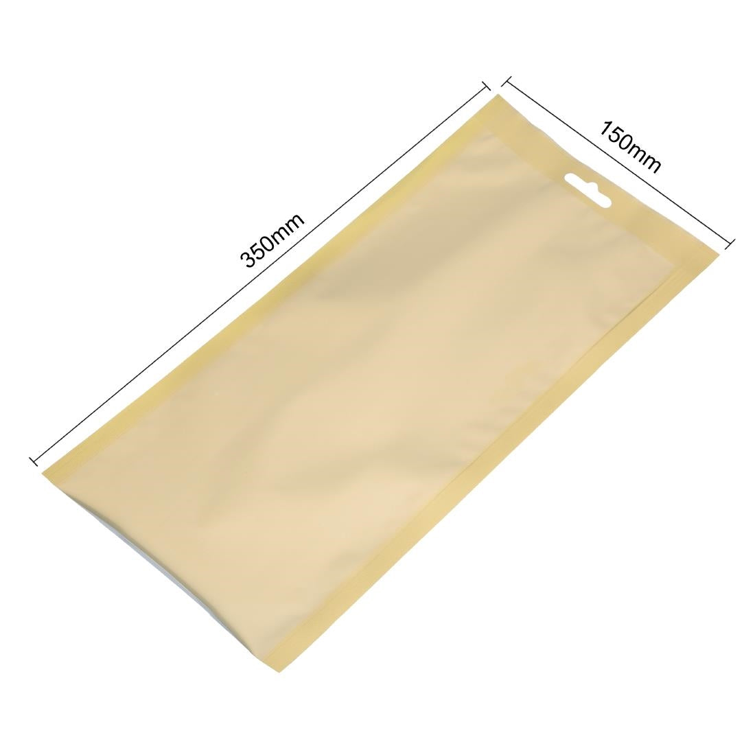 JA024 Vogue goudkleurige kamervacuümzakken 150x350mm (100 stuks)