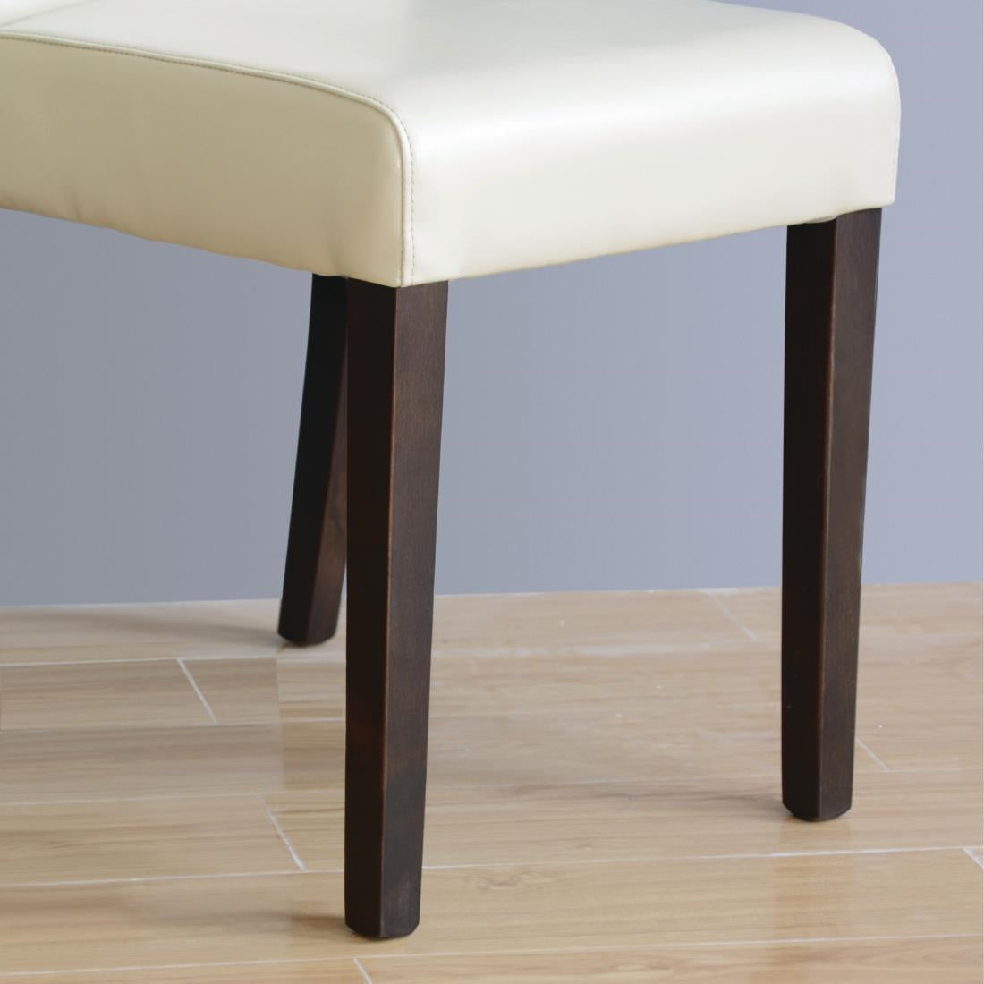 GH444 Bolero kunstlederen stoel crème (2 stuks)