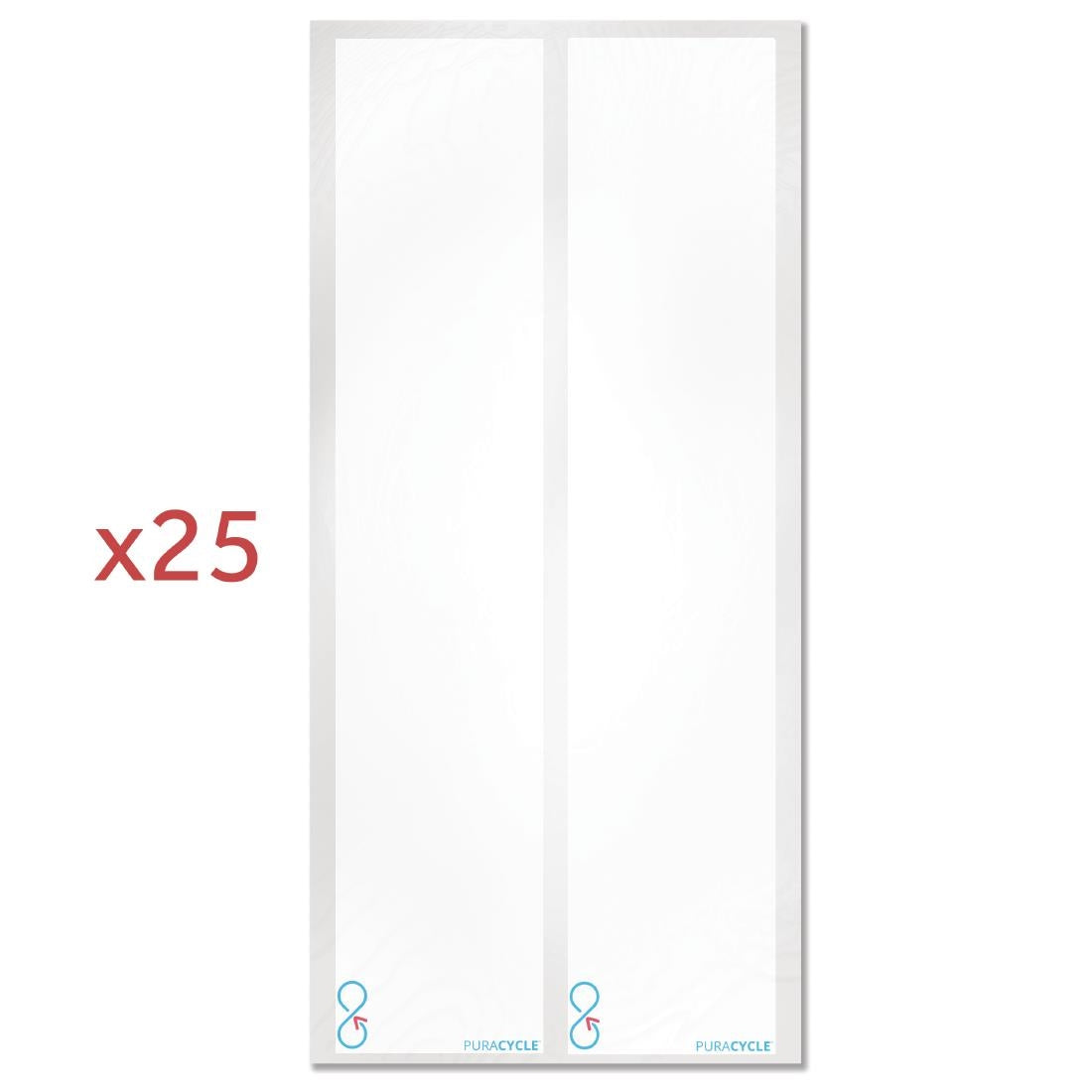 SA492 Puracycle set herbruikbare blanco flesetiketten