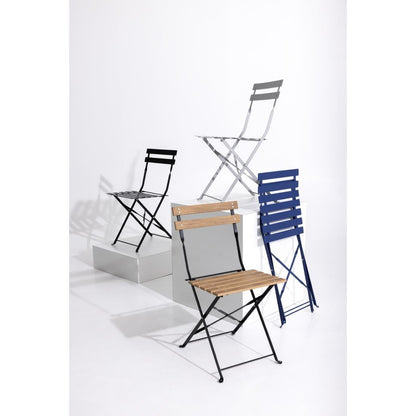 FU539 Bolero Perth Pavement Style Klapstoelen Met Houteffect (2 stuks)