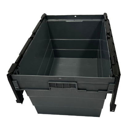 DX995 Vogue Kunststof Transportopbergkrat Met Vast Deksel 600x400x320mm