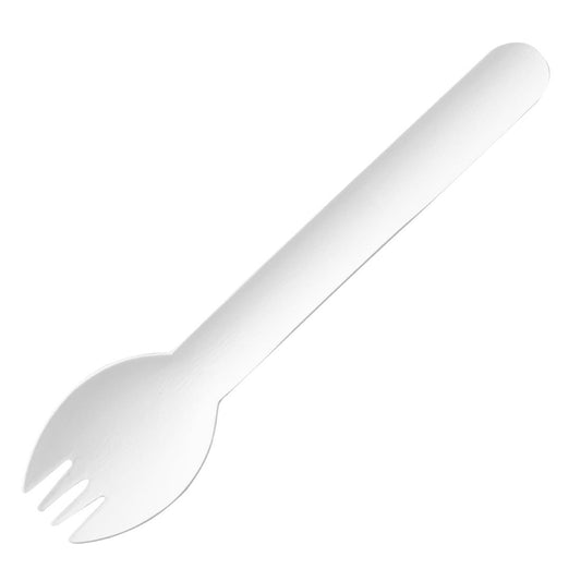 HT488 Fiesta Composteerbare Papieren Sporks 160 mm (100 stuks)