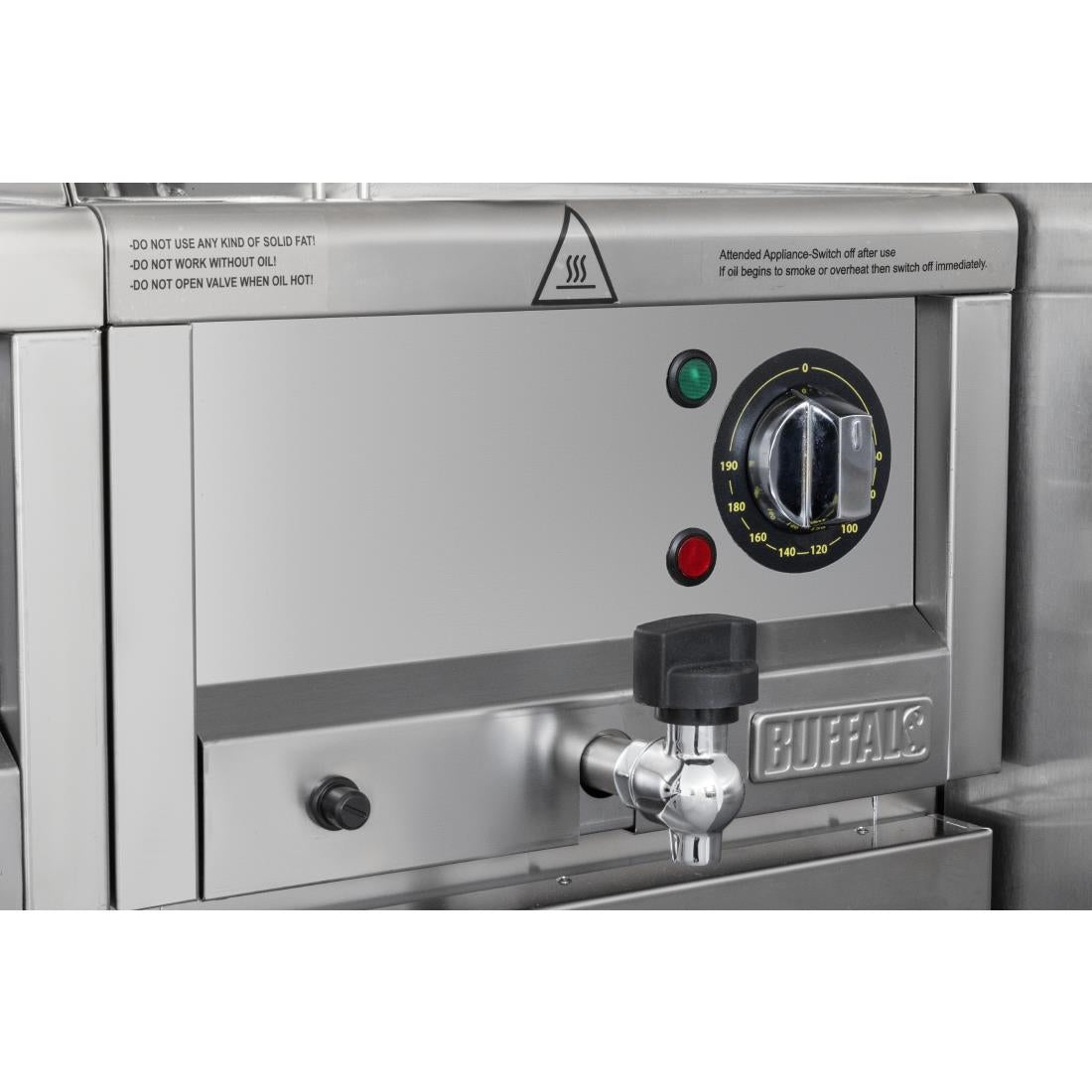 CU476 Buffalo 600-Serie Elektrische Friteuse, 8 Liter