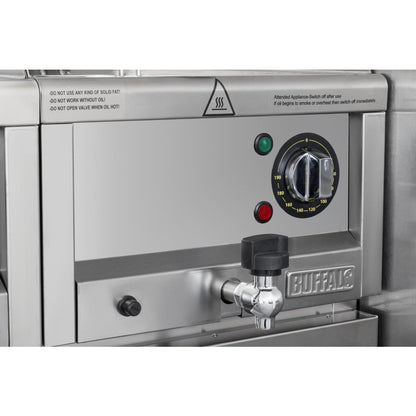 CU476 Buffalo 600-Serie Elektrische Friteuse, 8 Liter