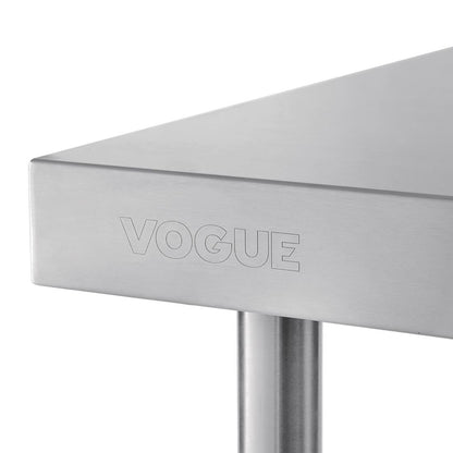 T380 Vogue RVS werktafel met achteropstand 90x90x60cm
