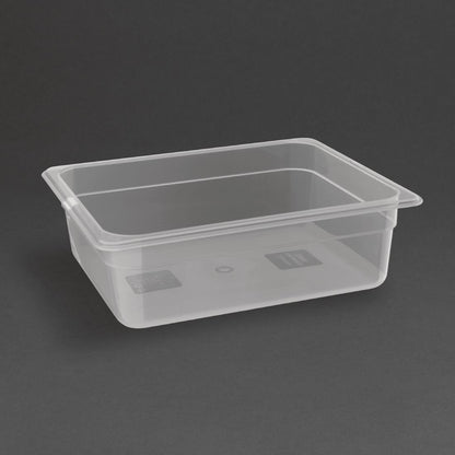 FA823 Nisbets Essentials polypropyleen 1/2 gastronorm bak zonder deksel 10cm