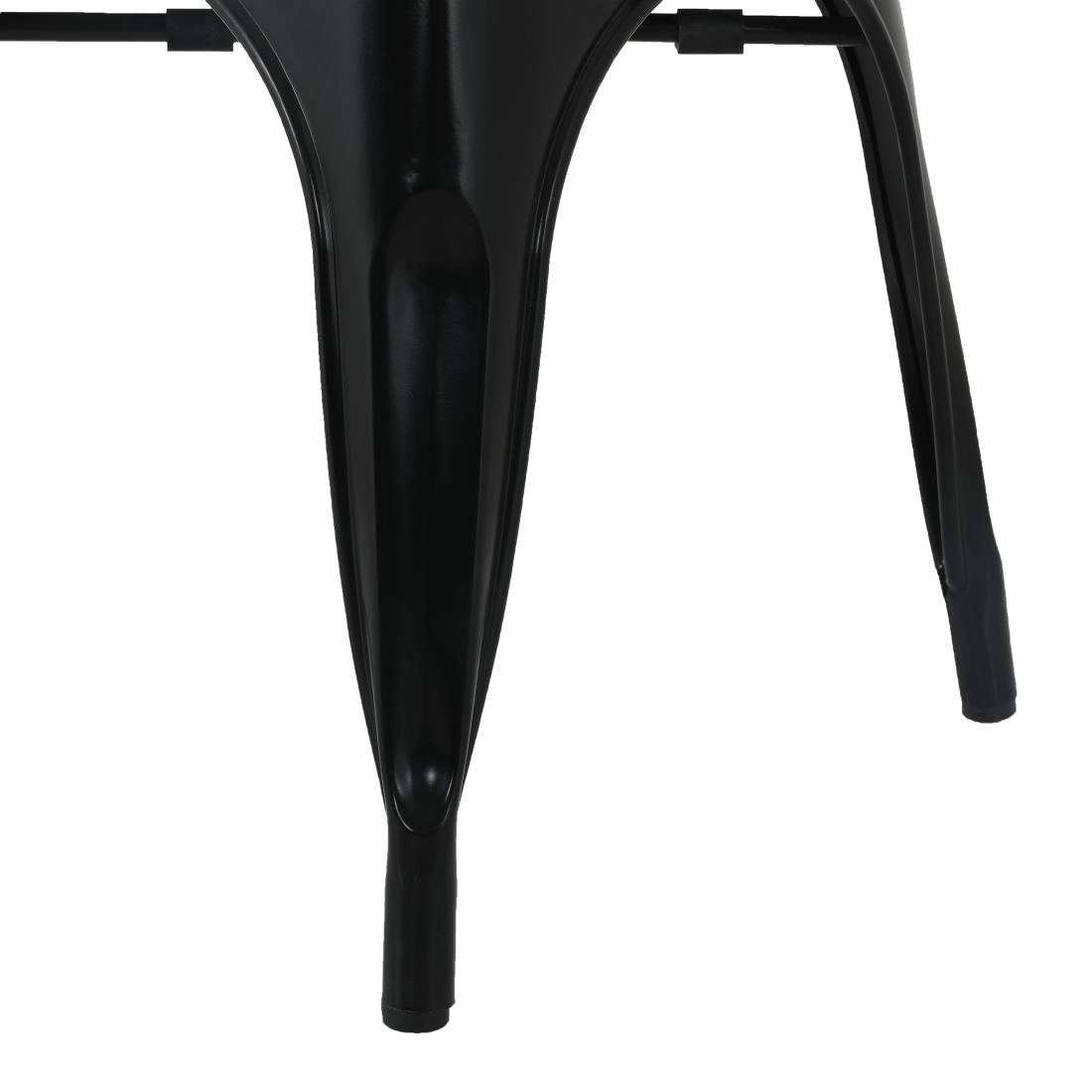 HZ806 Bolero Bistro Curve Armstoelen Zwart (4 stuks)