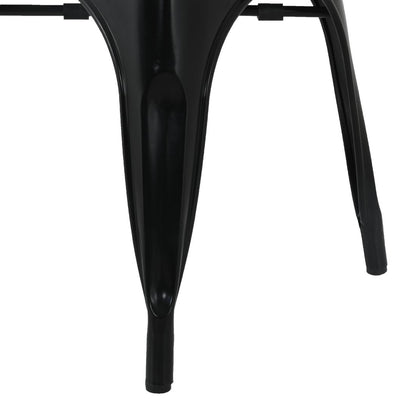 HZ806 Bolero Bistro Curve Armstoelen Zwart (4 stuks)