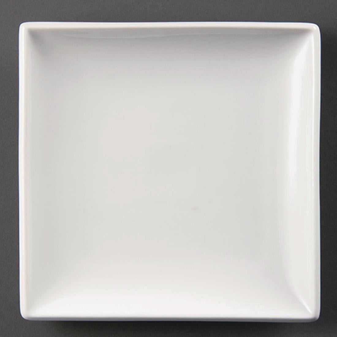 U156 Olympia Whiteware Vierkante Borden 29,5cm (6 Stuks)