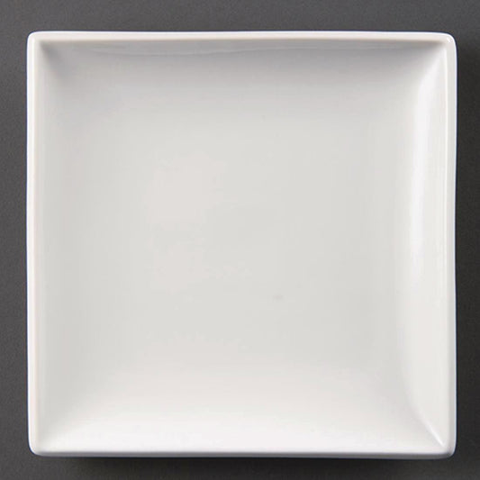 U156 Olympia Whiteware Vierkante Borden 29,5cm (6 Stuks)