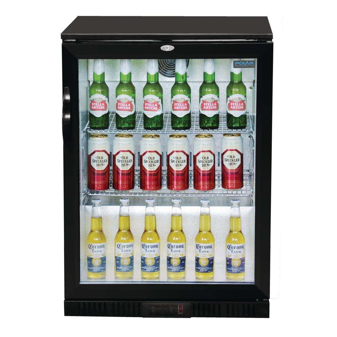 GL001 Polar G-serie barkoeling met klapdeur zwart 138L