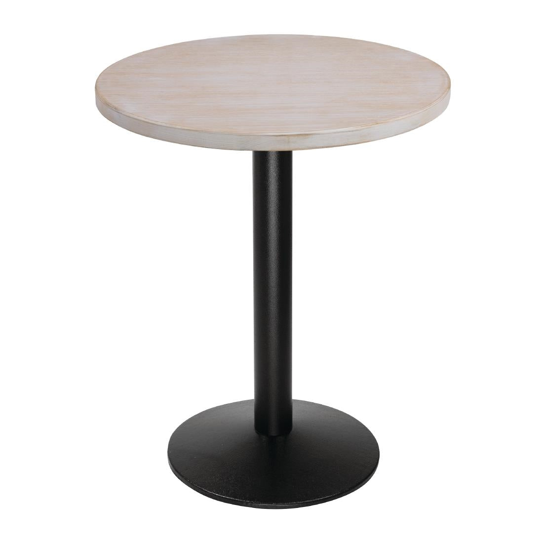 DY729 Bolero voorgeboord rond tafelblad vintage wit 600mm
