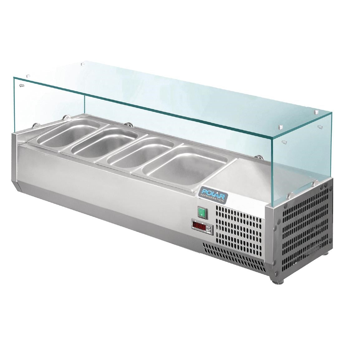 GD875 Polar G-serie opzetkoelvitrine 3x GN 1/3 en 1x GN 1/2